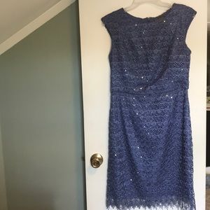 Luxology blue sequence dress